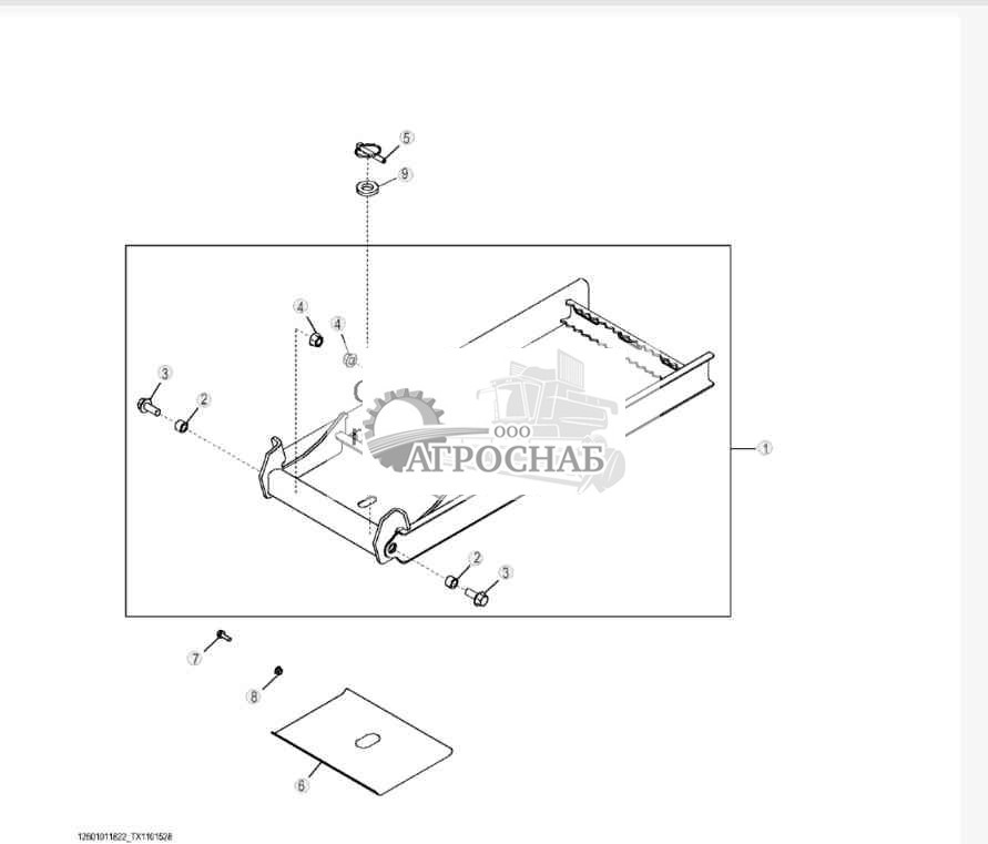 Рукоятка ступеньки — отсек 
